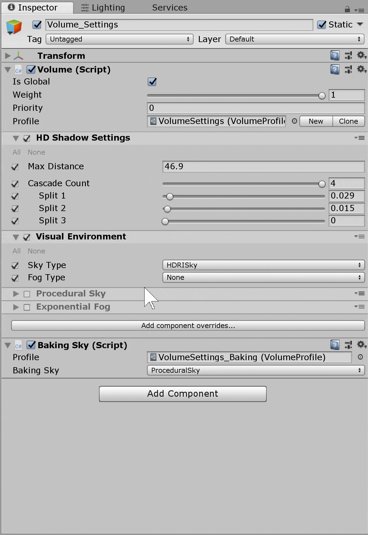 post processing volume