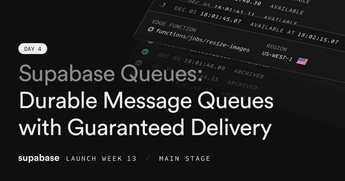 Supabase Queues