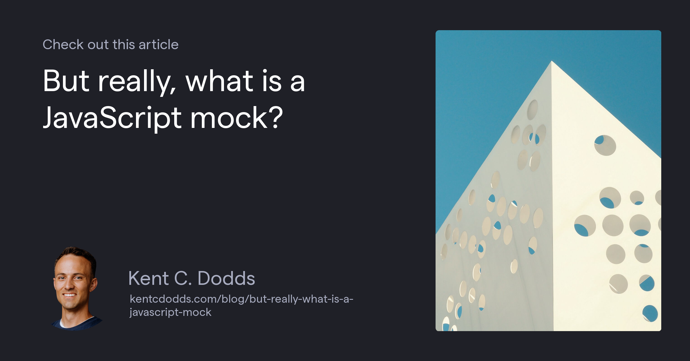 But really, what is a JavaScript mock?