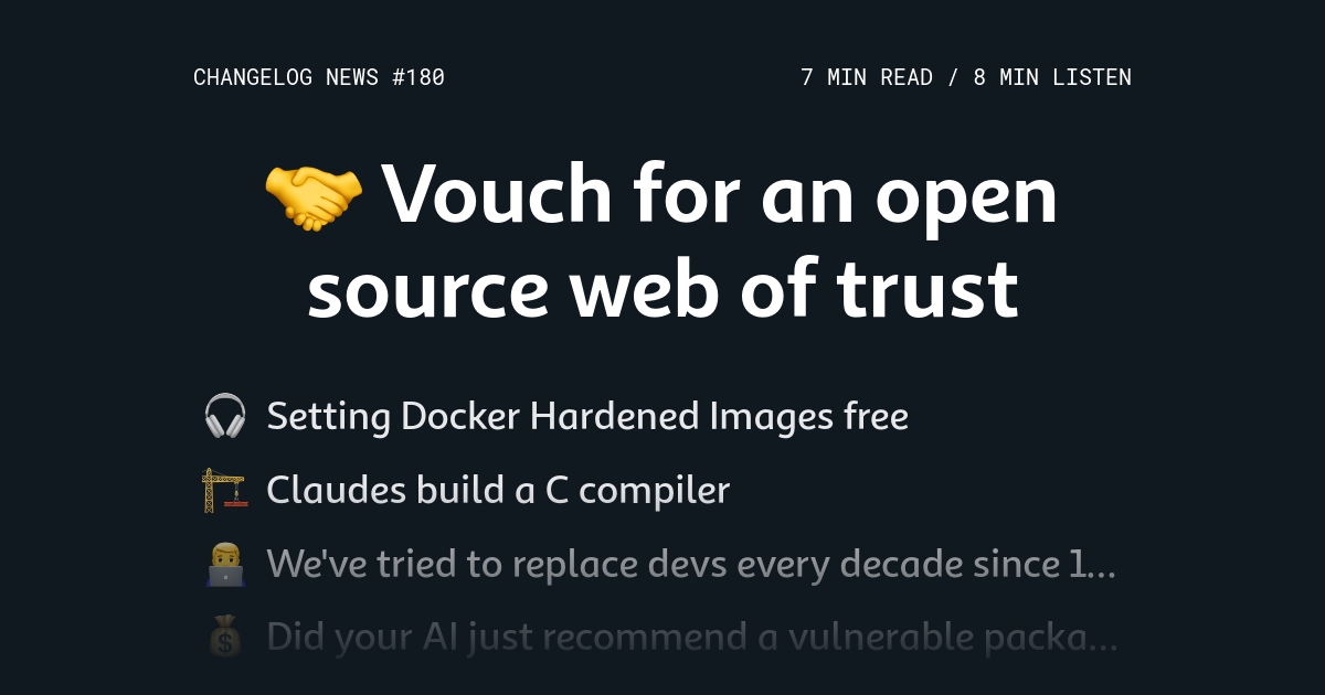 Vouch for an open source web of trust