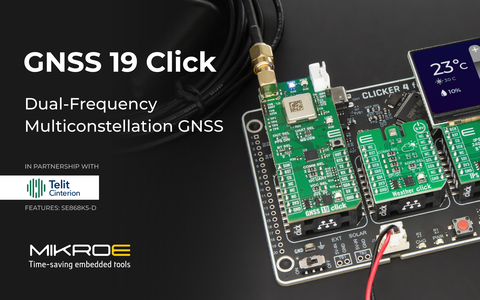 Mikroe Integrates Swift Navigation Skylark with GNSS 19 Click