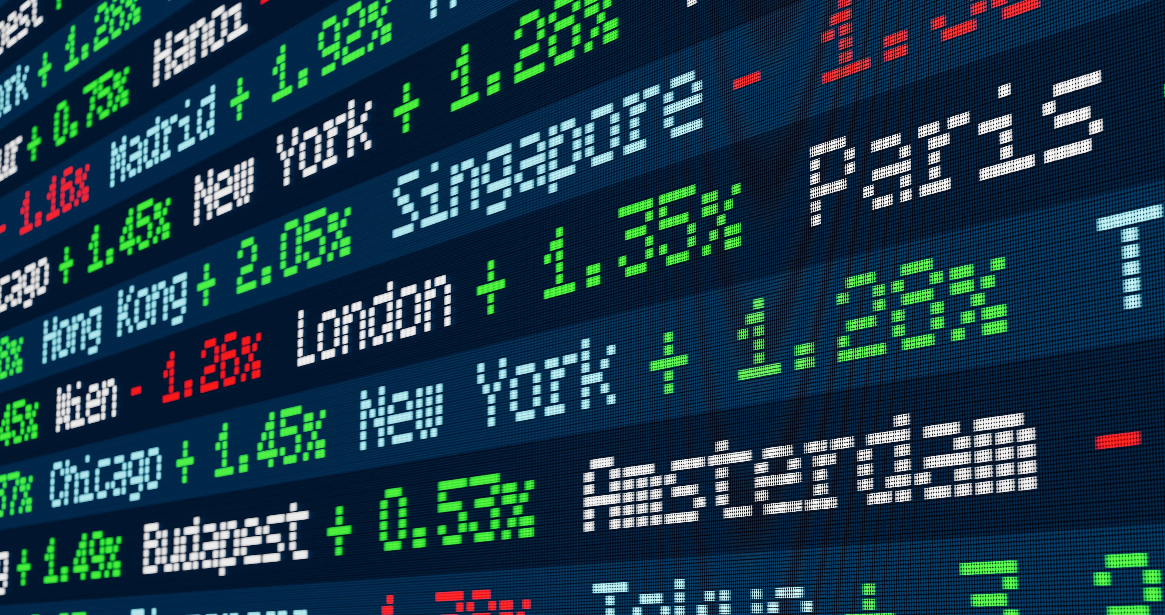 Stock ticker (Getty Images/Torsten Asmus)