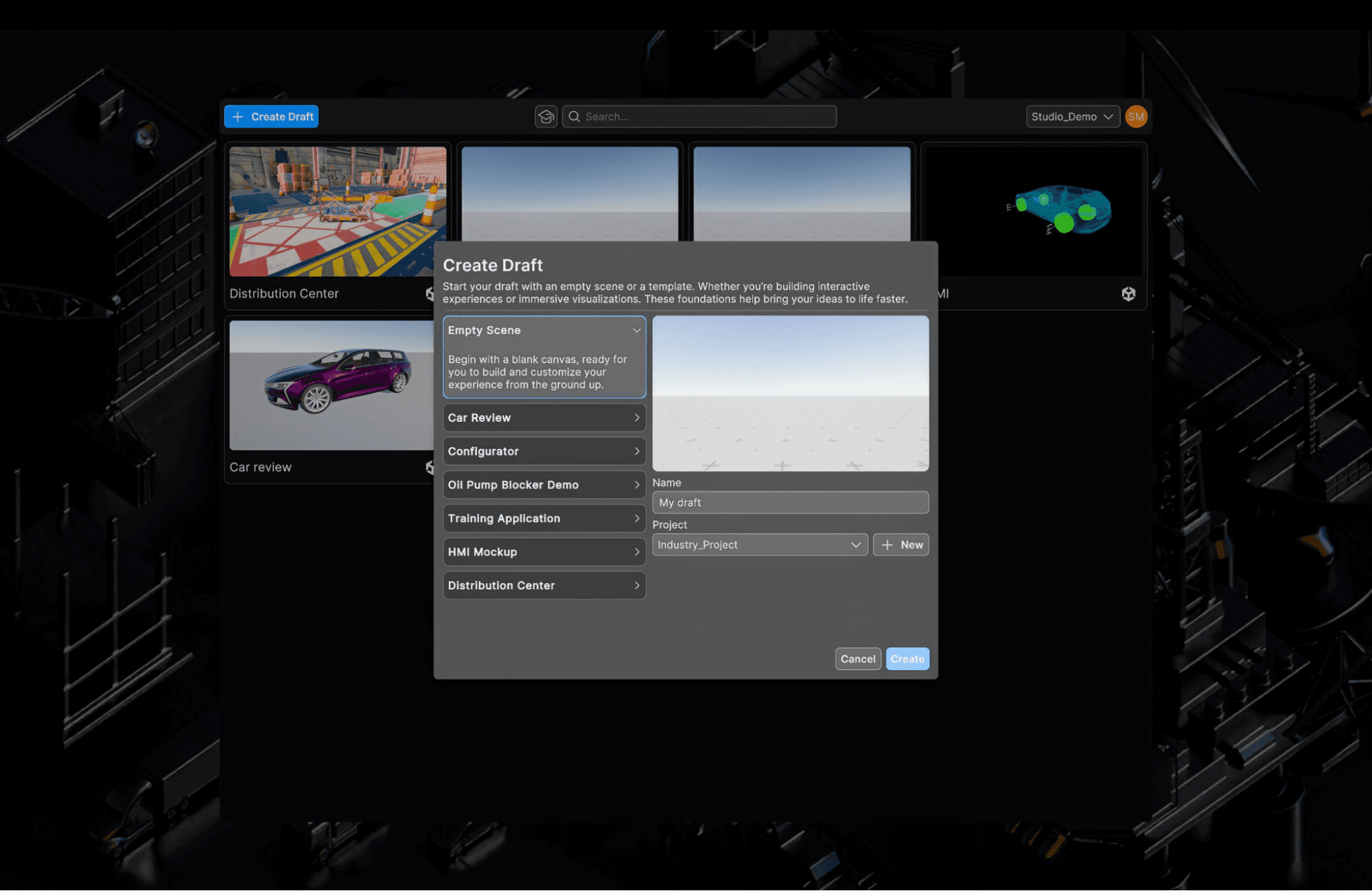 Studio build experience starting with 3D