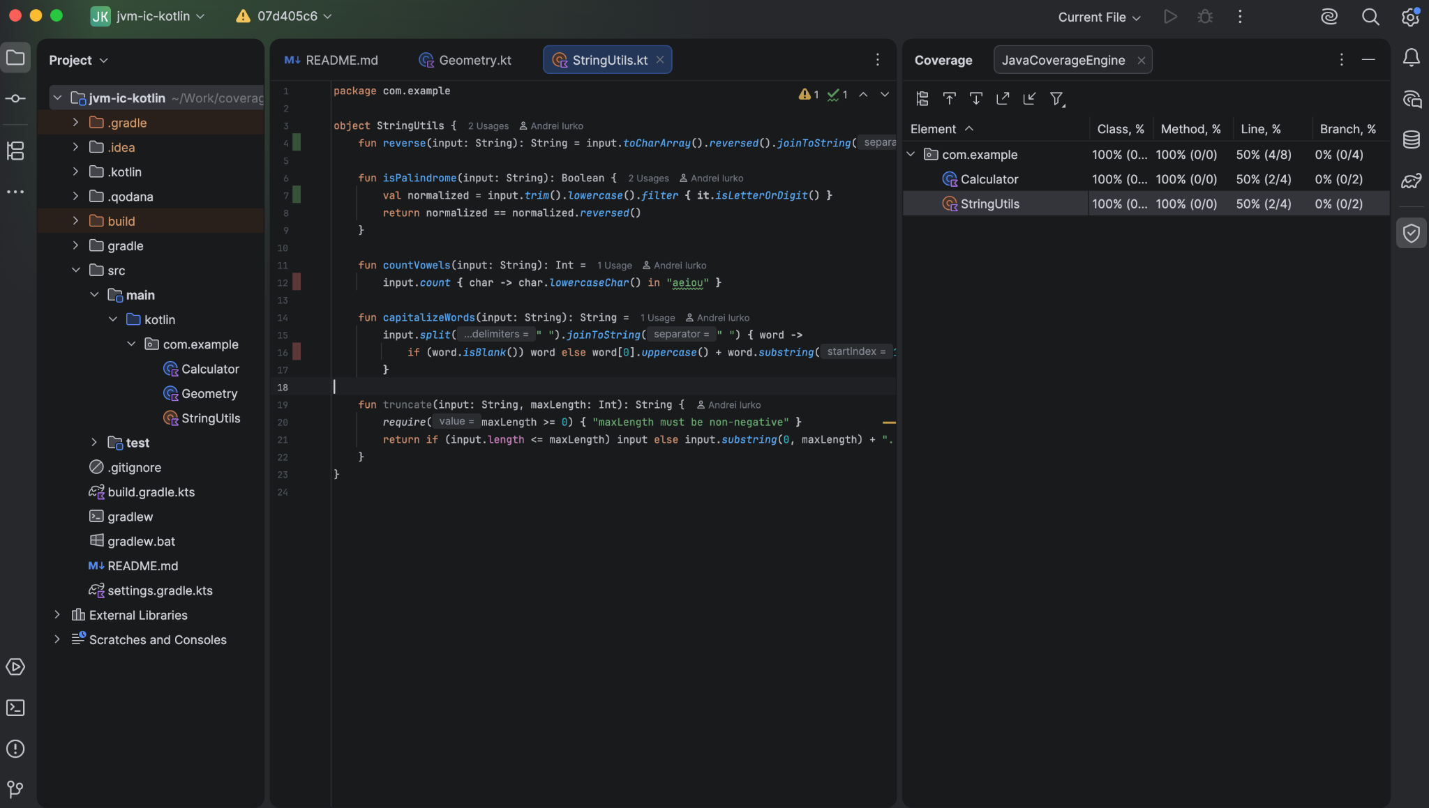 Qodana code coverage fo incremental analysis in the IDE