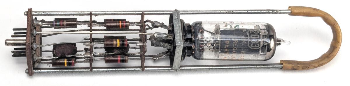 The TR-3 trigger module from the IBM 604 Electronic Calculating Punch.