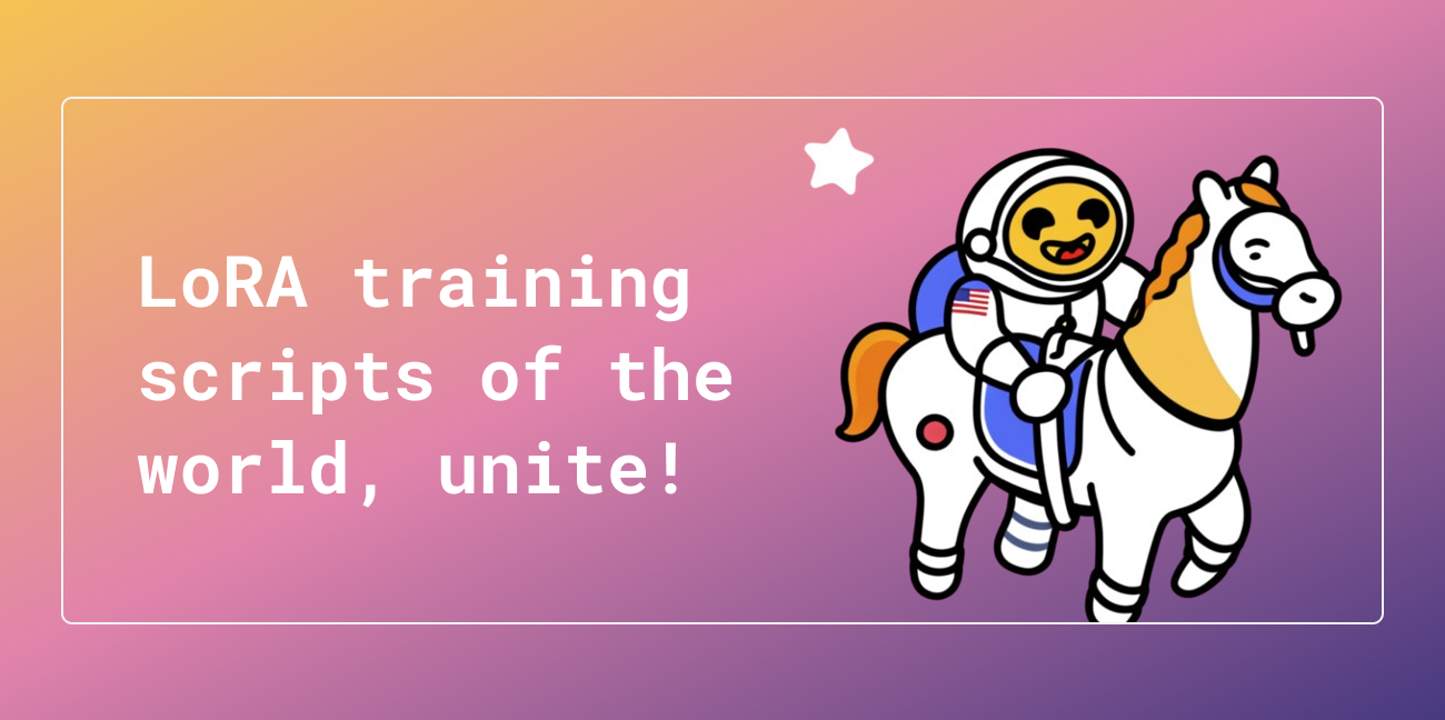 LoRA training scripts of the world, unite!