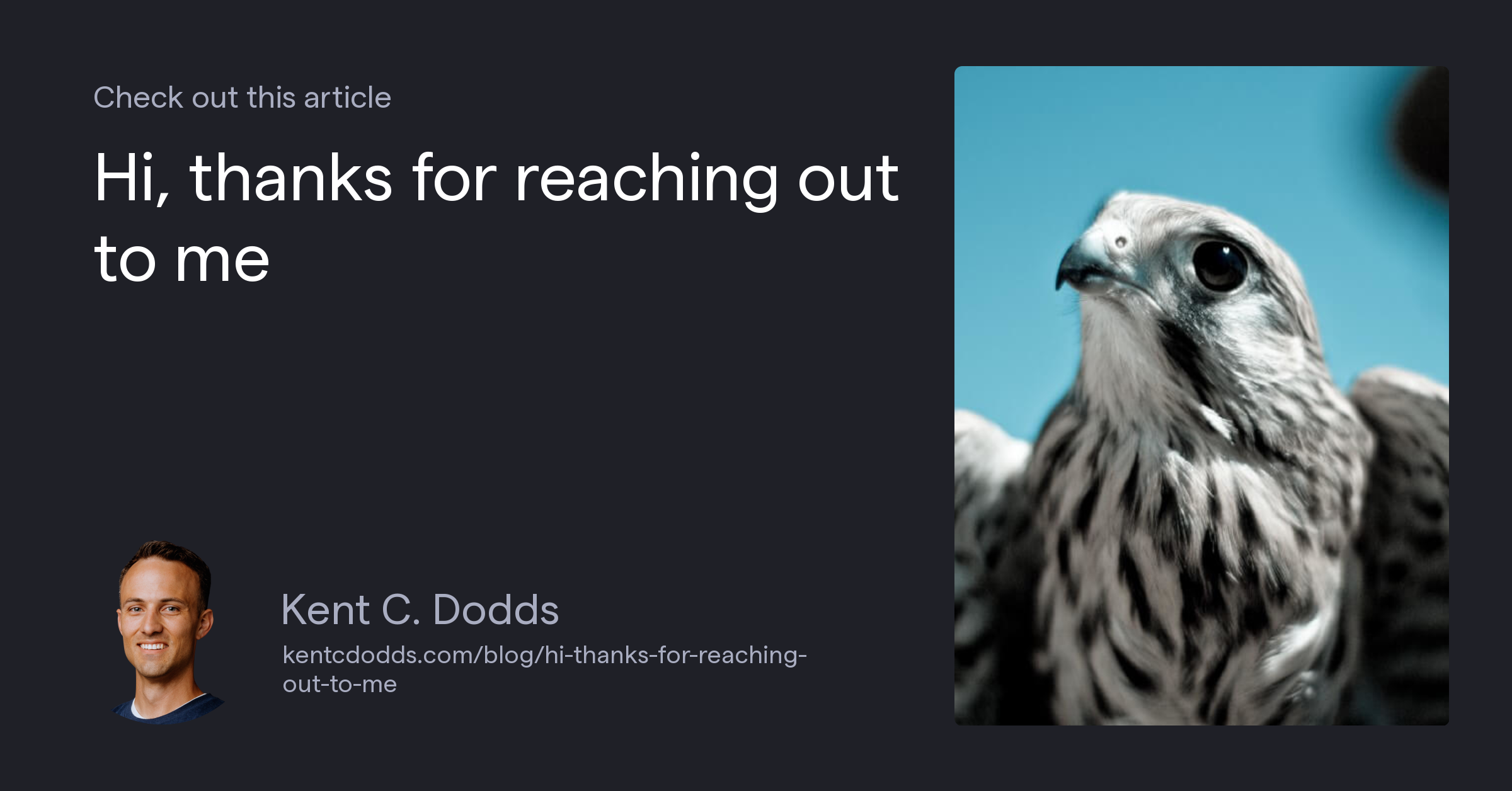 Hi, thanks for reaching out to me 👋