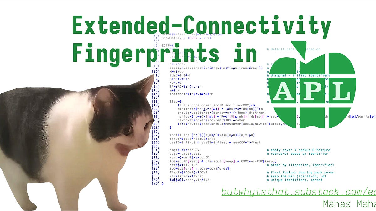 Extended Connectivity Fingerprint in APL