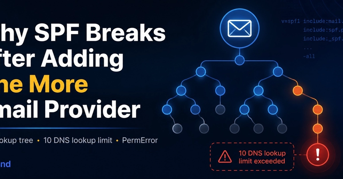 Why SPF Breaks After Adding One More Email Provider