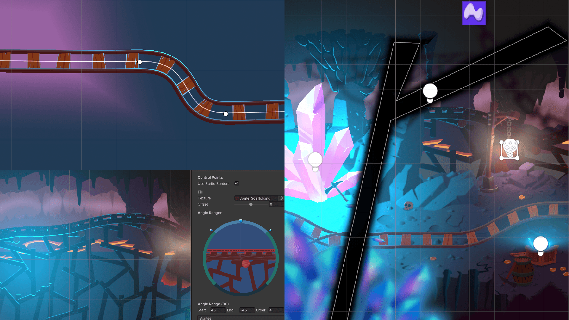 Image of decorative sprites being used.