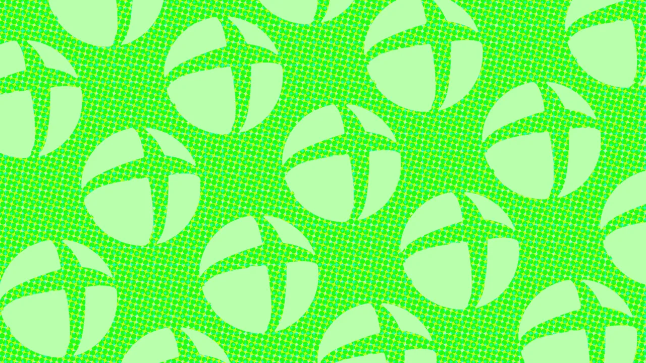 The Xbox logo repeating on a vibrant neon green background