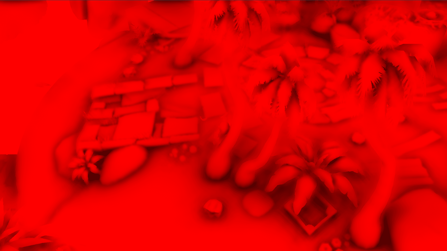 Perspective of an island scene that shows a customized version of the MSVAO from the PostProcessing Stack v2 Package, with minor adjustments to make it more performant on a target platform