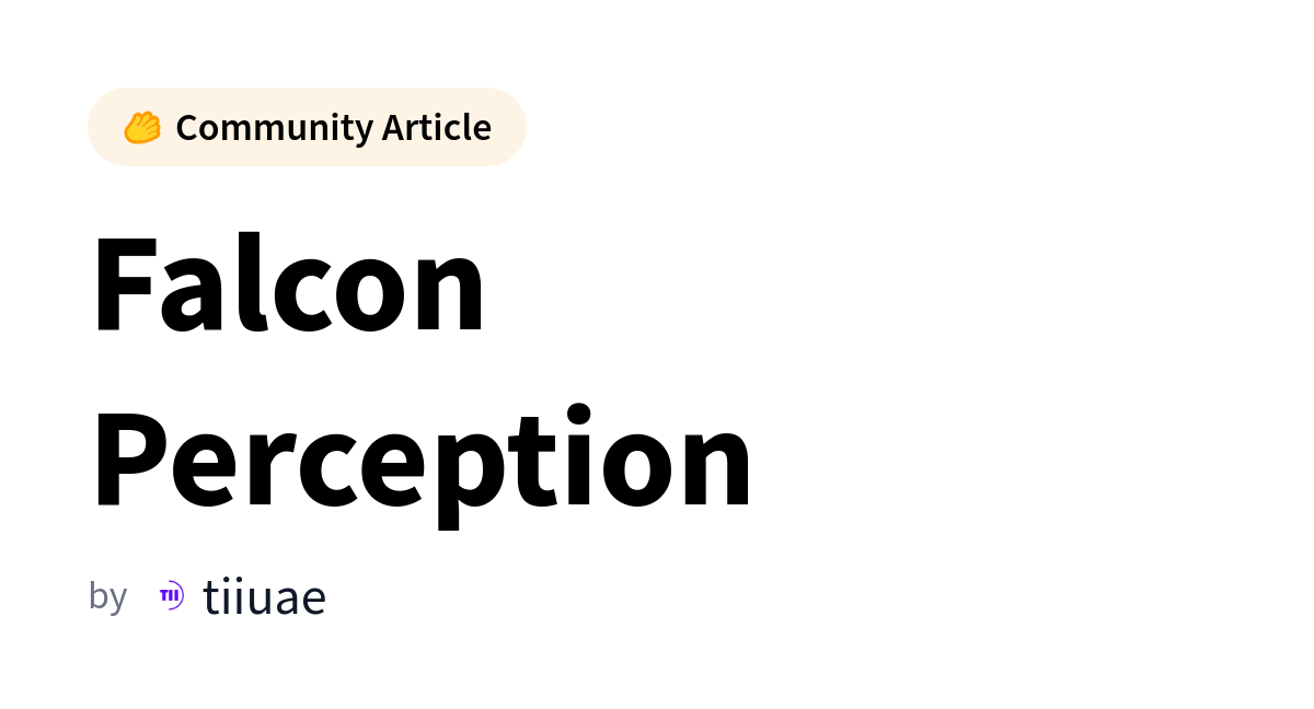 Falcon Perception