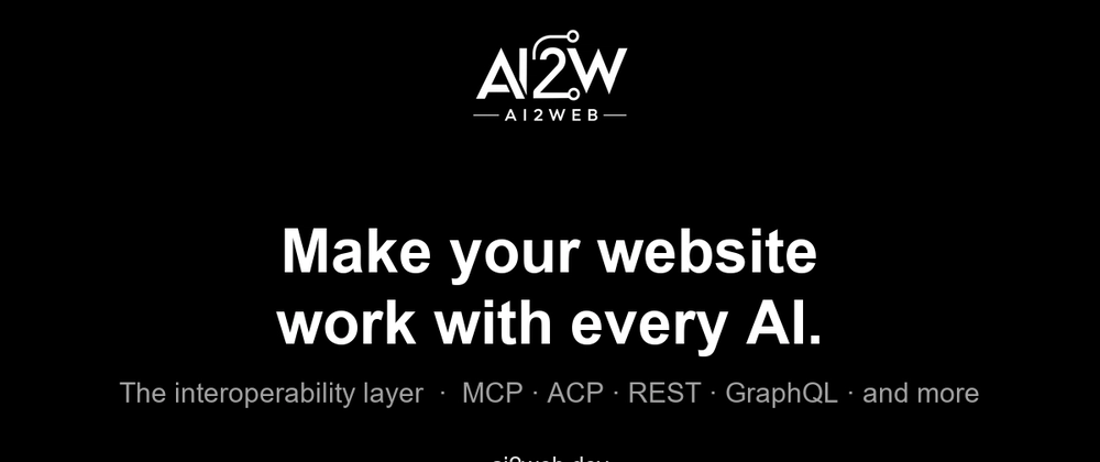 Cover image for Describe your website once, make it usable by any AI