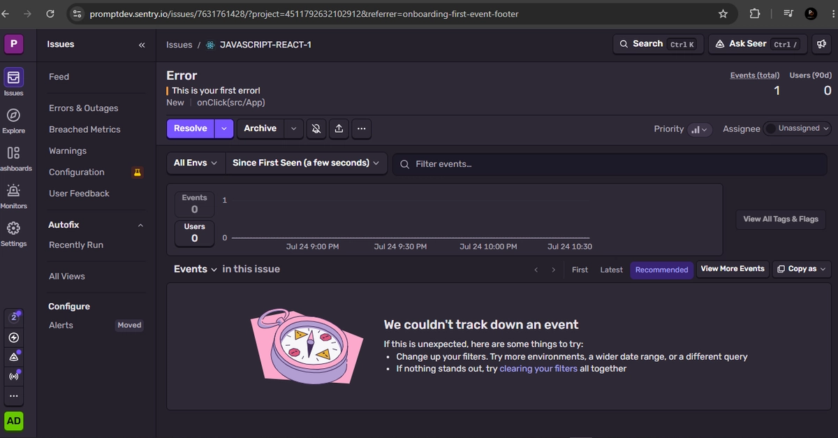How Sentry Keeps PromptDev Running Smoothly in Production