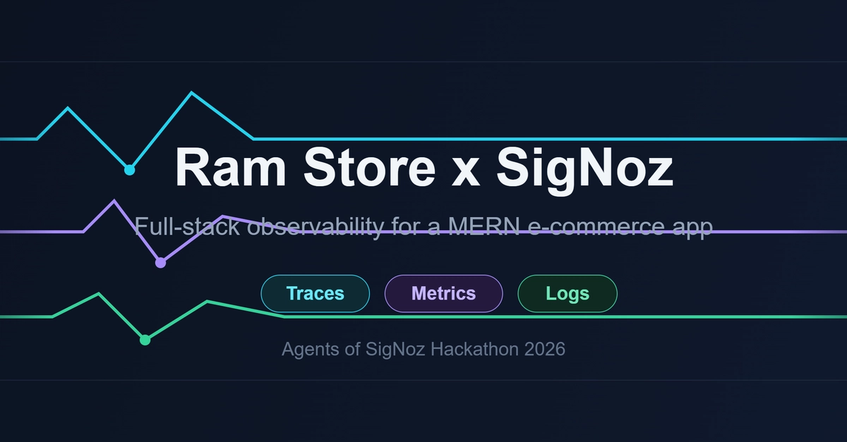 Instrumenting My MERN E-Commerce Application with SigNoz: From Zero to Full Observability