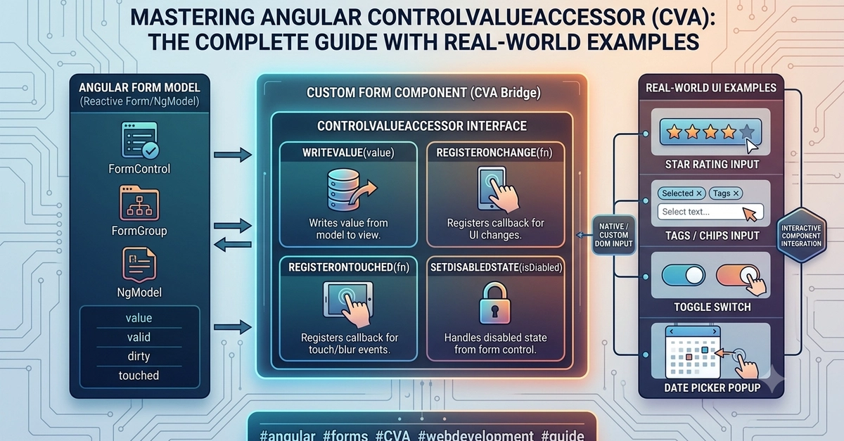 Mastering Angular ControlValueAccessor (CVA): The Complete Guide with Real-World Examples