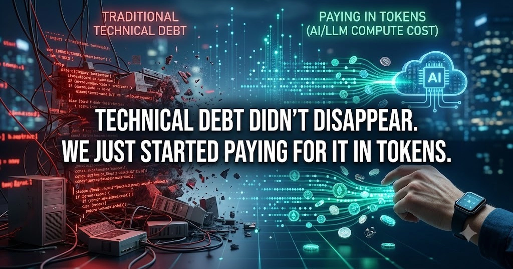 Technical Debt Didn’t Disappear. We Just Started Paying for It in Tokens.