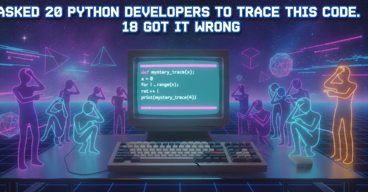 I Asked 20 Python Developers to Trace This Code. 18 Got It Wrong.