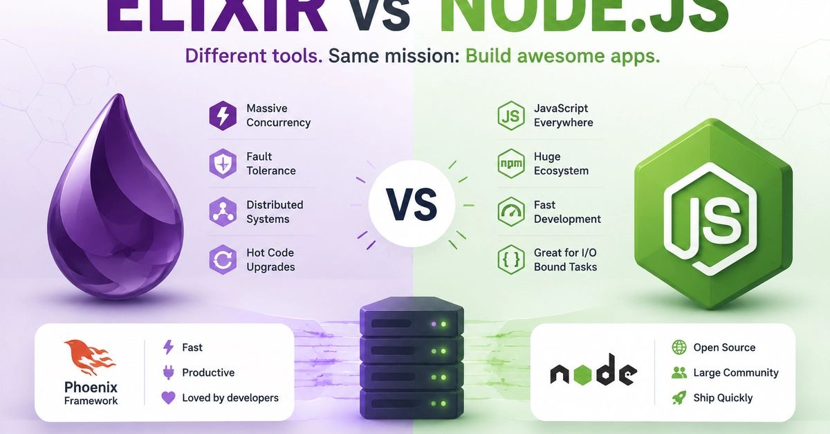 Elixir vs Node.js: Why Developers Are Exploring Elixir for Modern Backend Systems