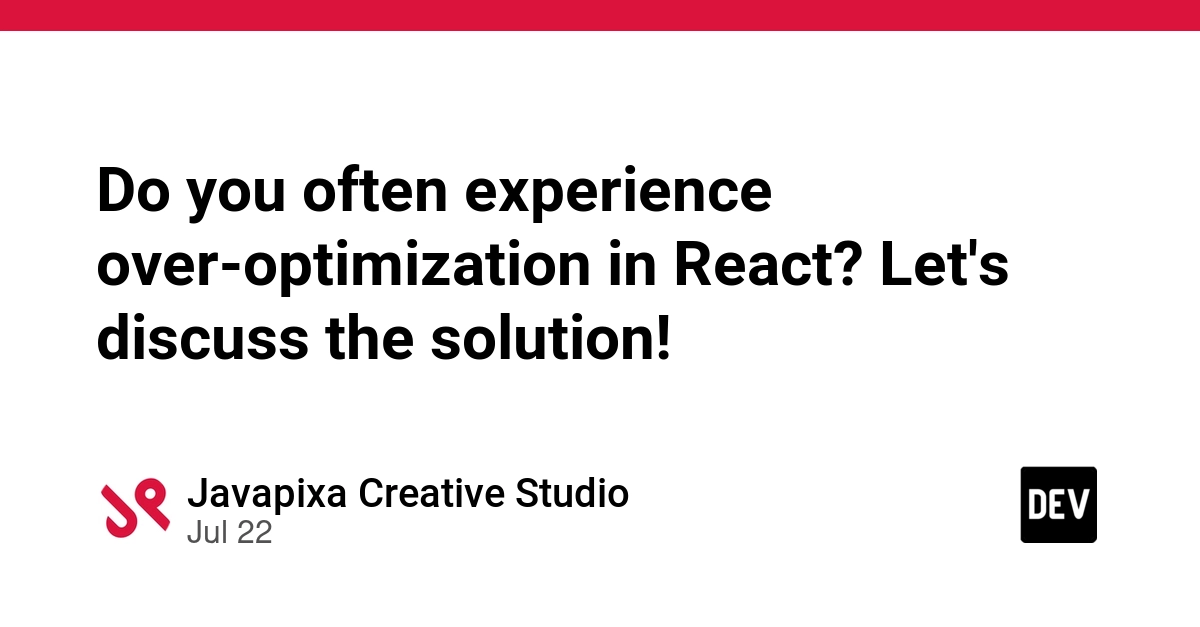 Do you often experience over-optimization in React? Let's discuss the solution!
