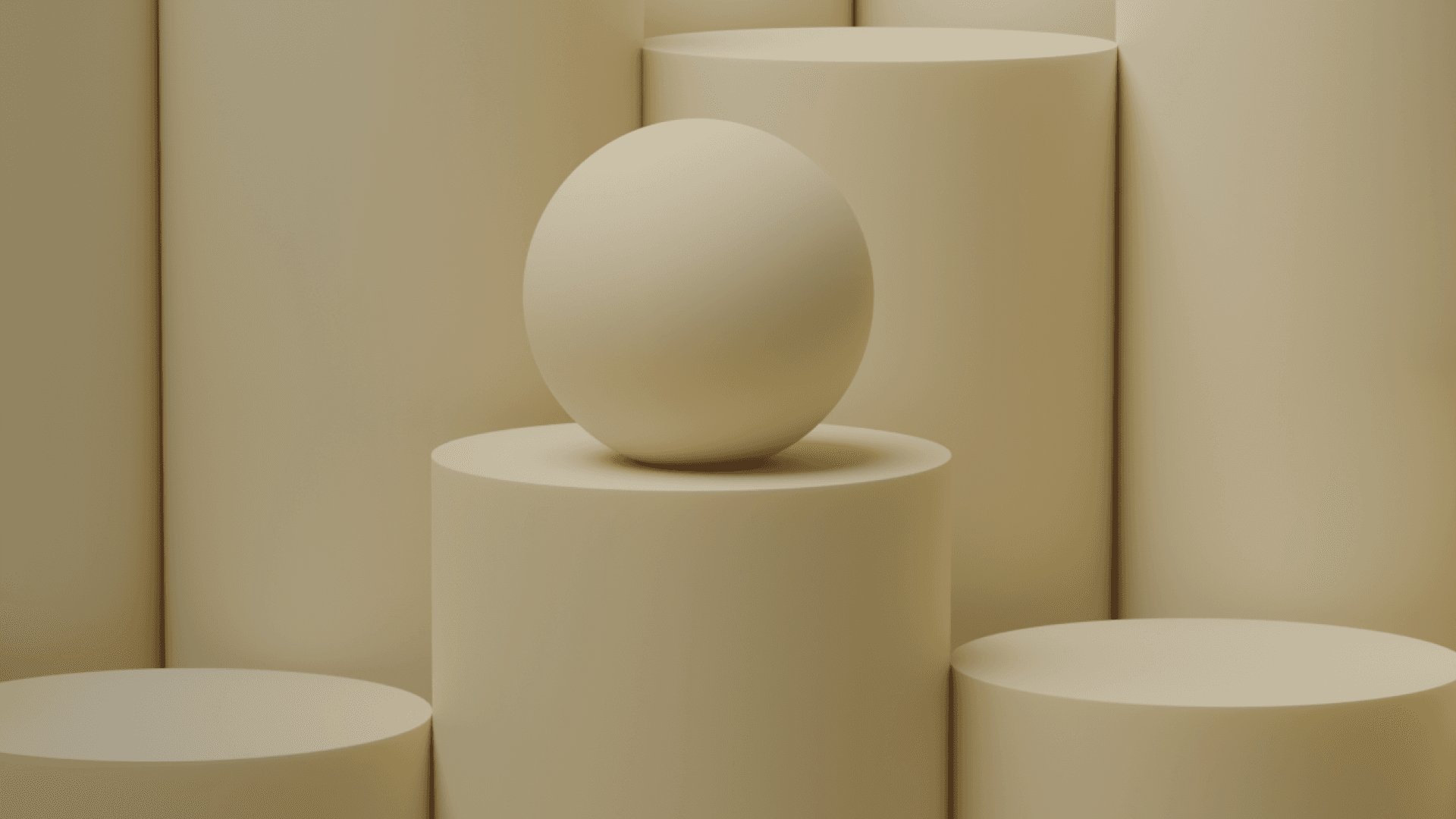 Sphere on a cylinder