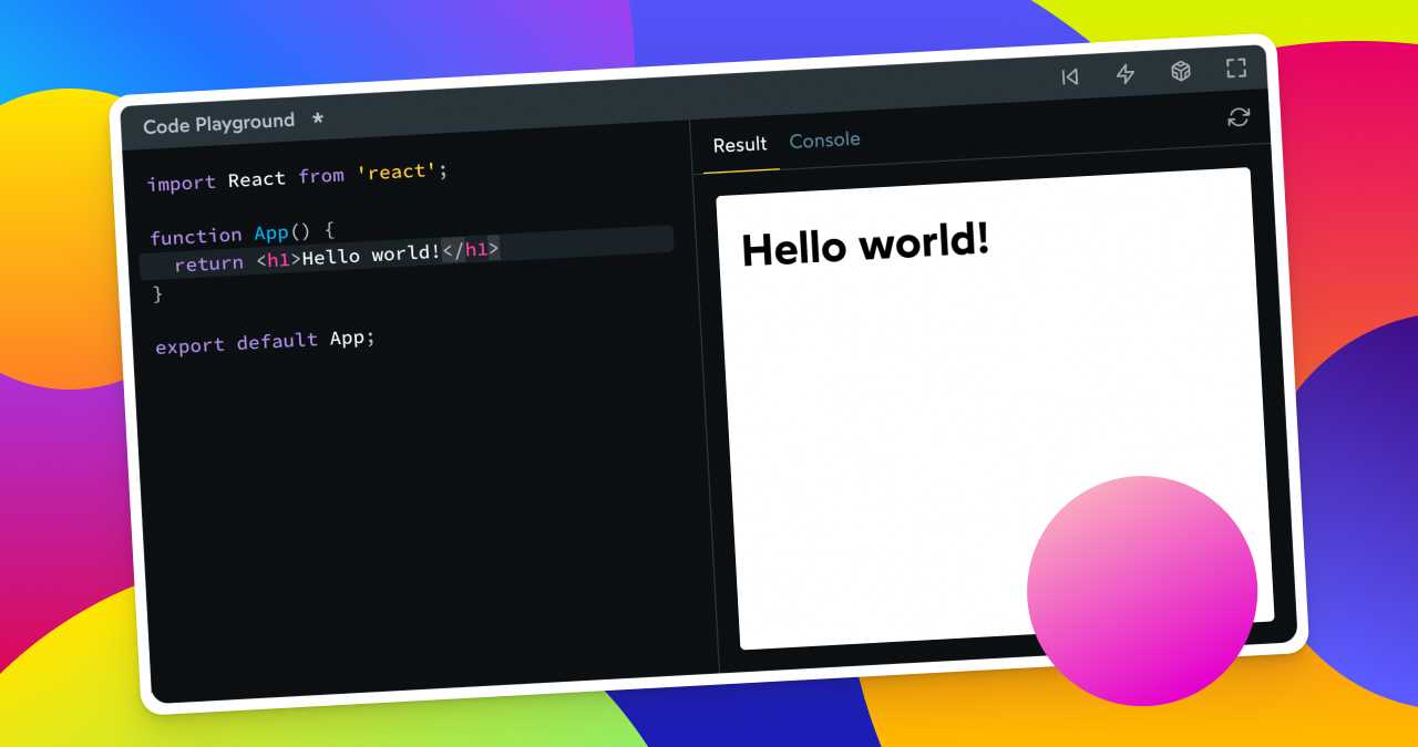 A World-Class Code Playground with Sandpack