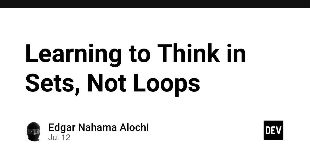 Learning to Think in Sets, Not Loops