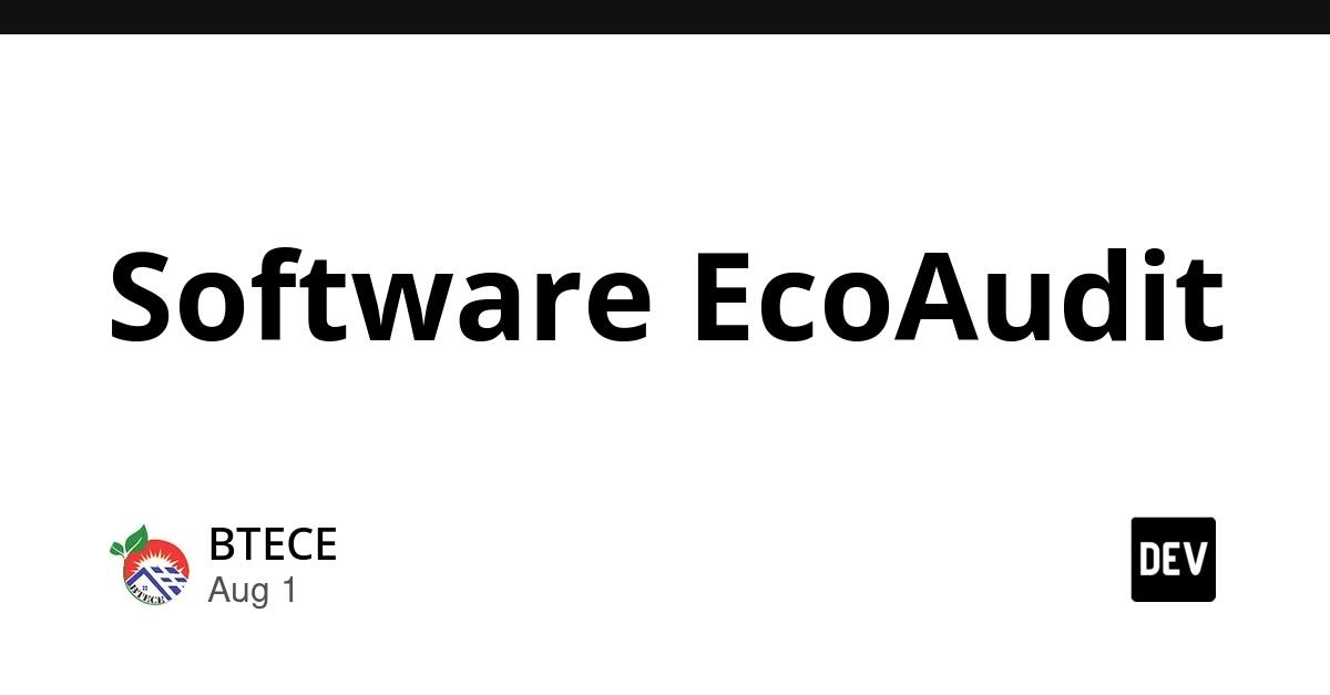 Software EcoAudit