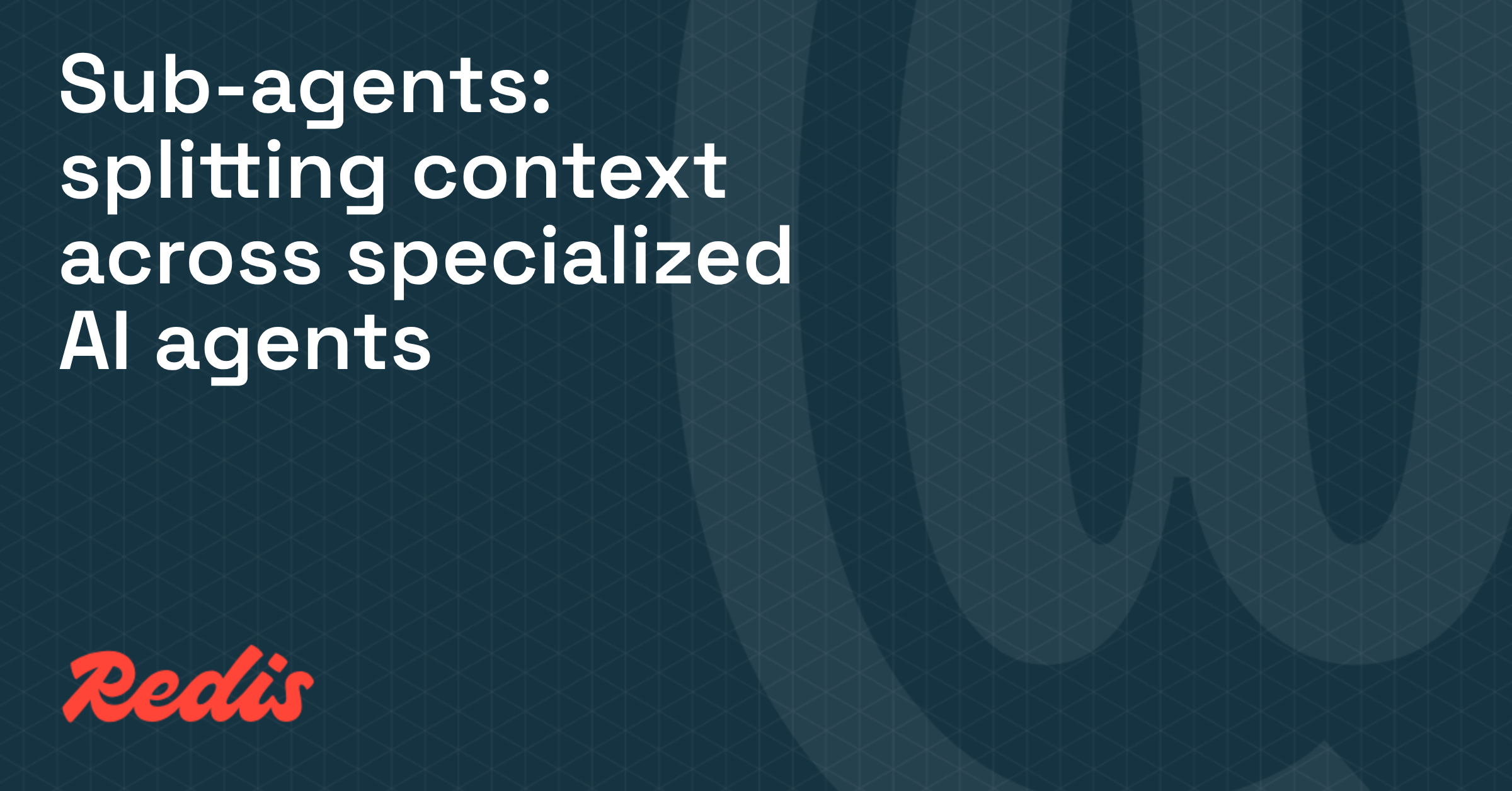 Sub-agents: splitting context across specialized AI agents