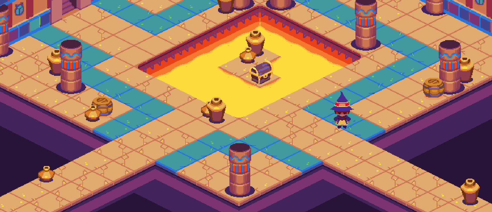 Sample tilemap in Play Mode