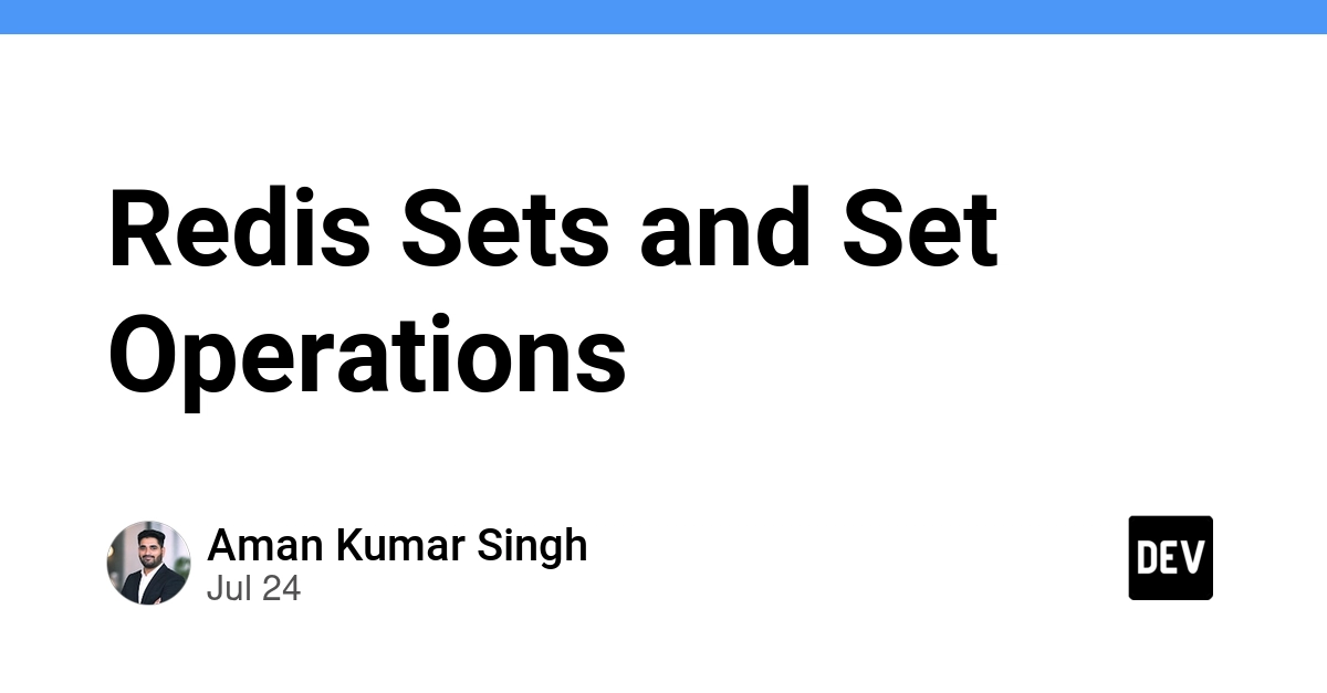 Redis Sets and Set Operations
