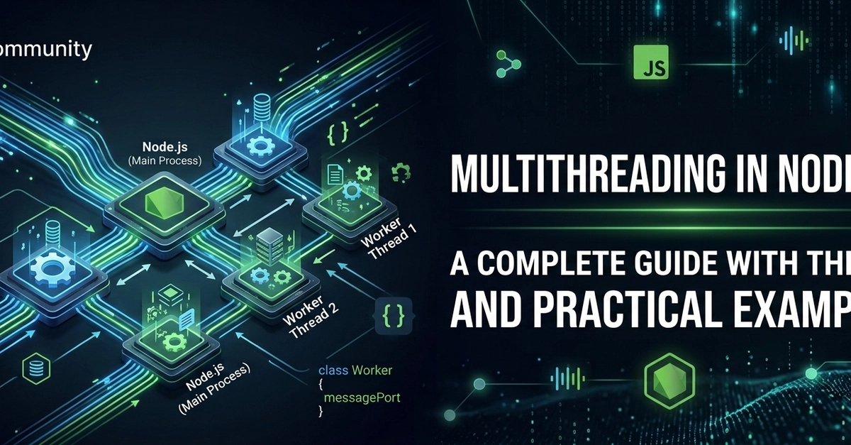 Multithreading in Node.js: A Complete Guide with Theory and Practical Examples