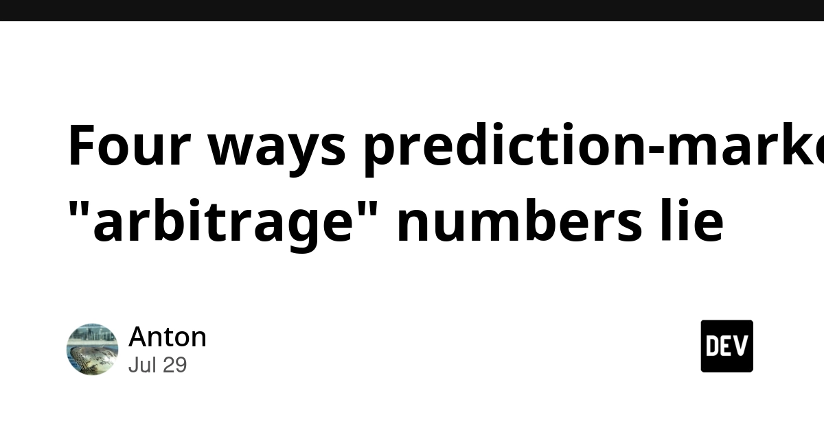 Four ways prediction-market "arbitrage" numbers lie