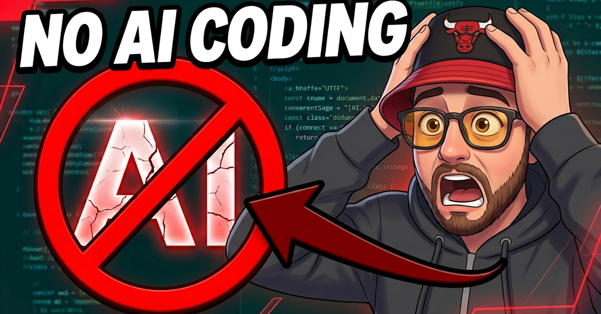 I'm Starting a YouTube Series Where I Code With Zero AI. Here's Why That Feels Radical in 2026.