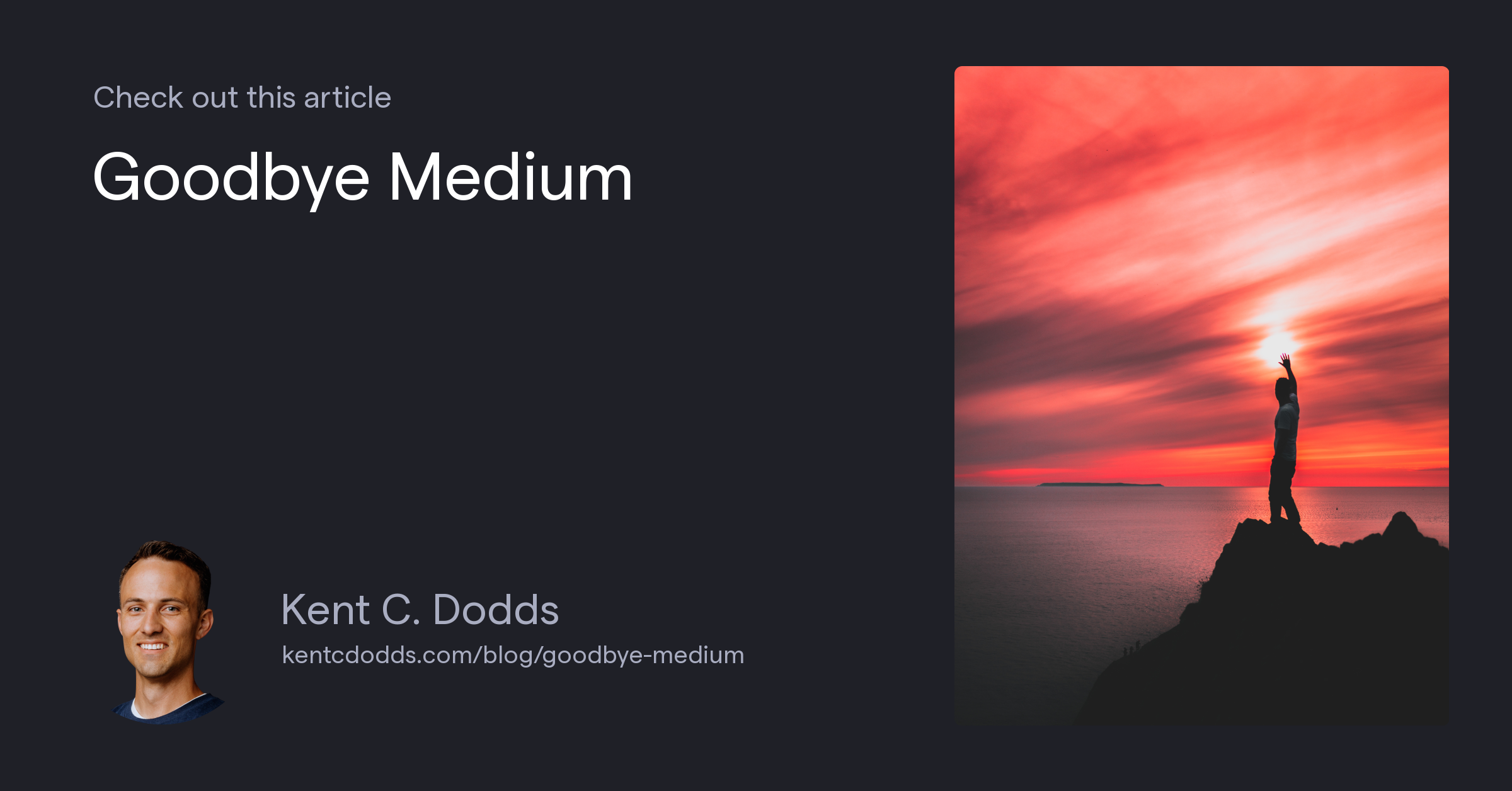 Goodbye Medium