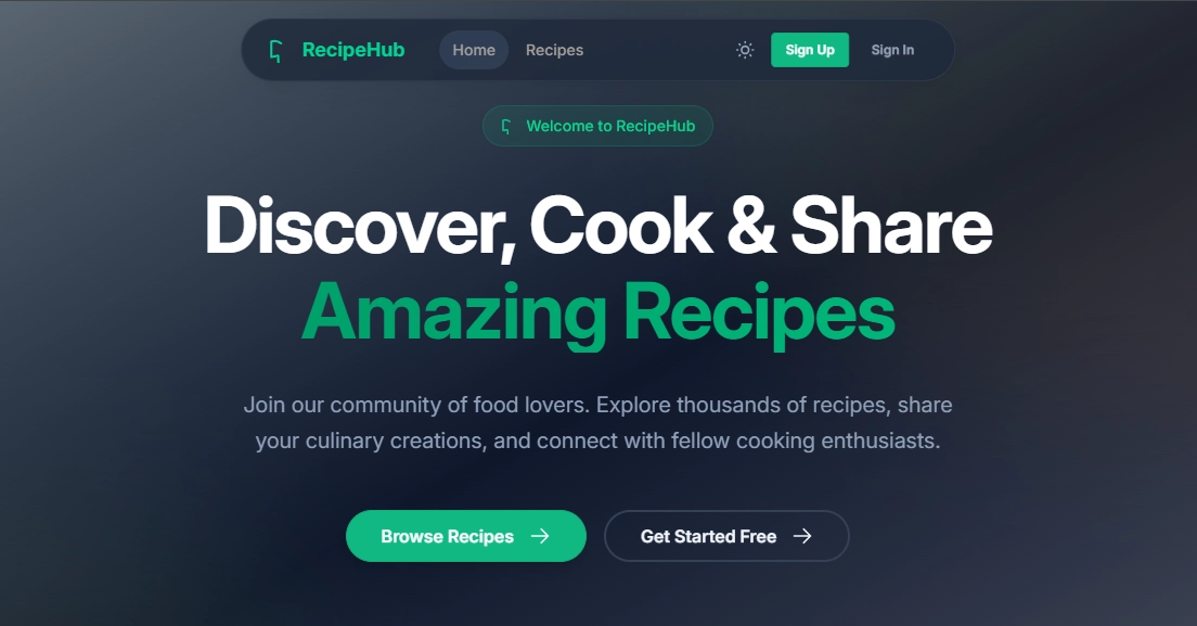 Building RecipeHub: My Experience Developing and Deploying a Modern Recipe Sharing Platform with Django