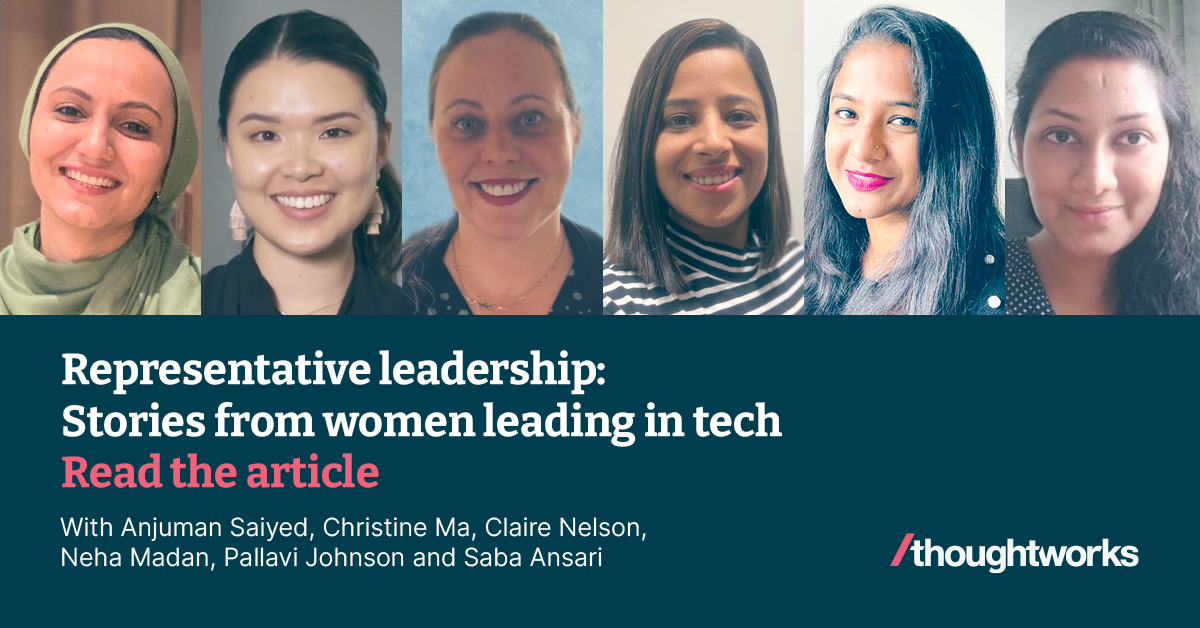 Representative leadership: stories from women leading in tech