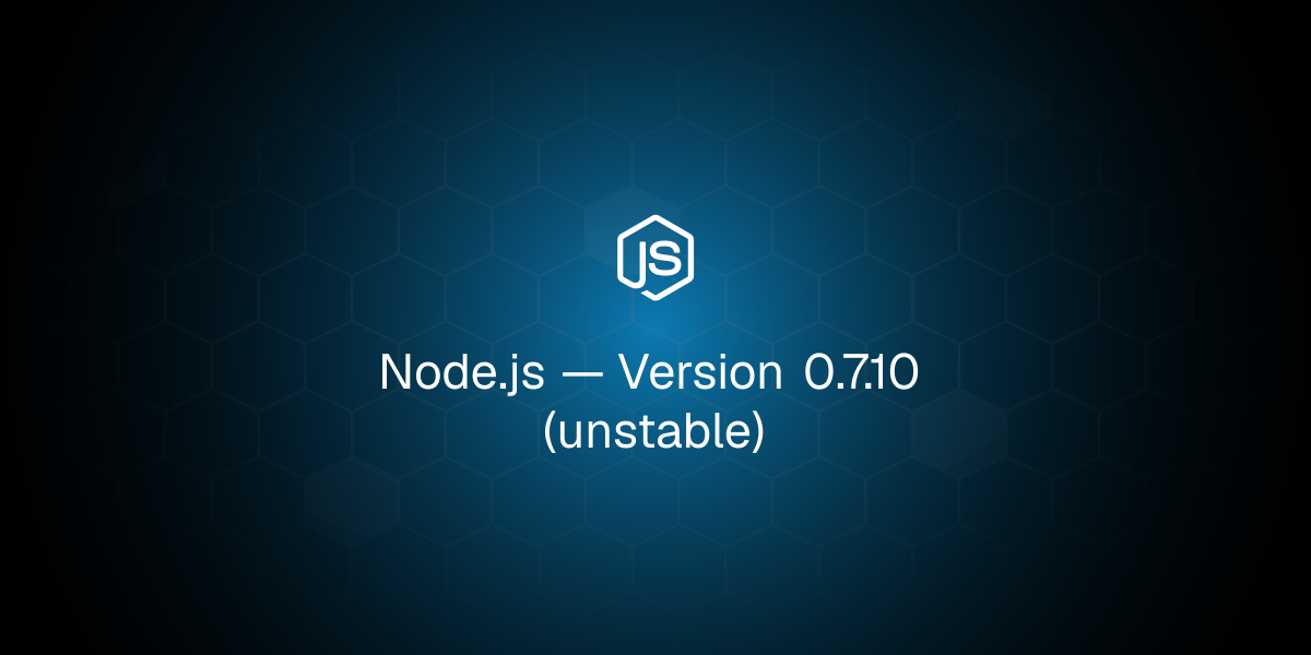 Version 0.7.10 (unstable)