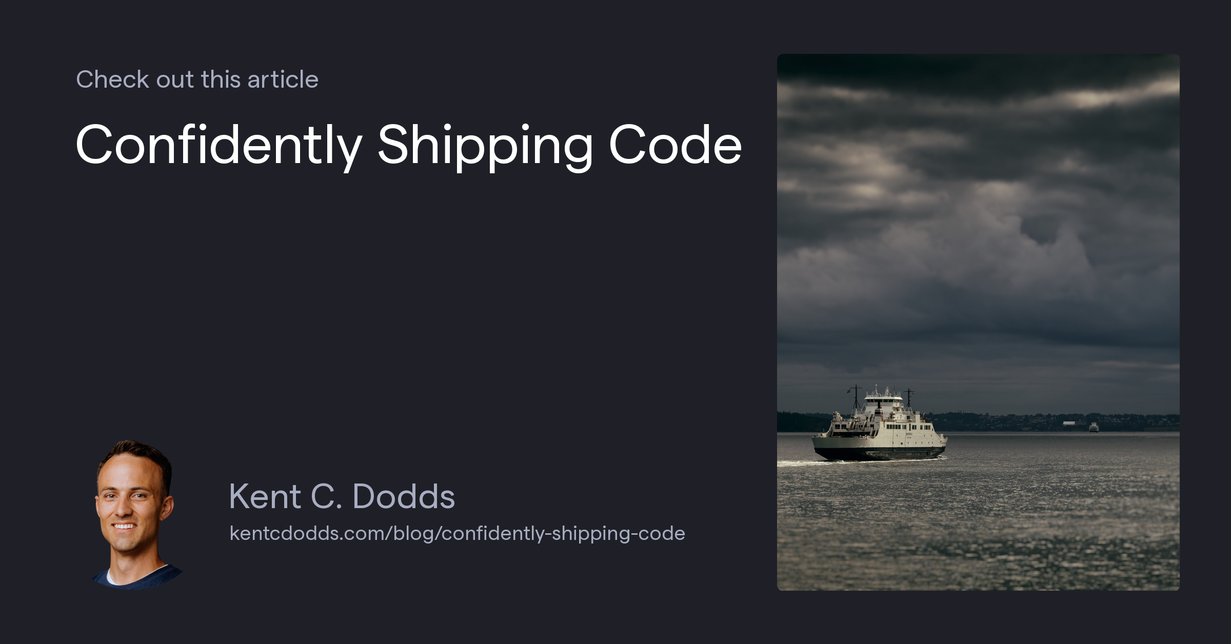 Confidently Shipping Code