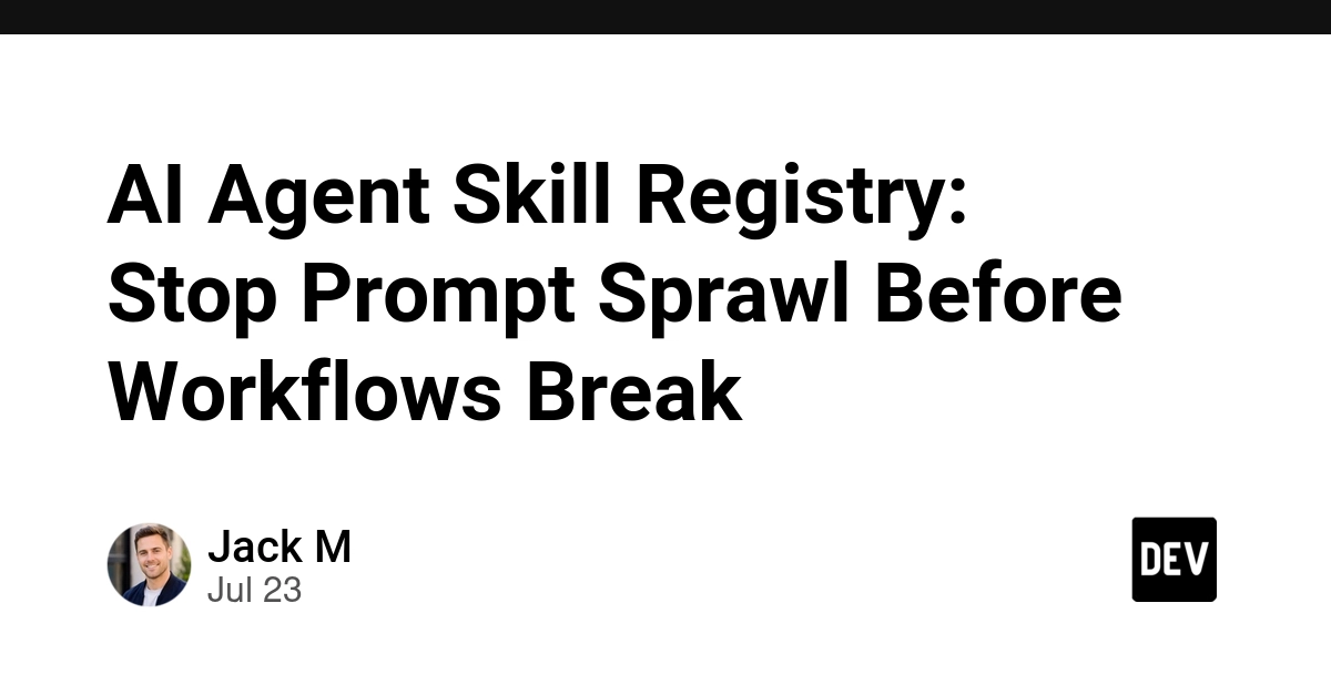 AI Agent Skill Registry: Stop Prompt Sprawl Before Workflows Break