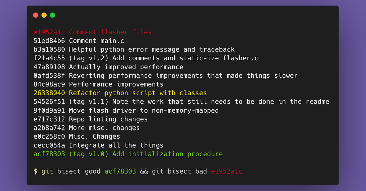 Hunting Bugs with Git Bisect