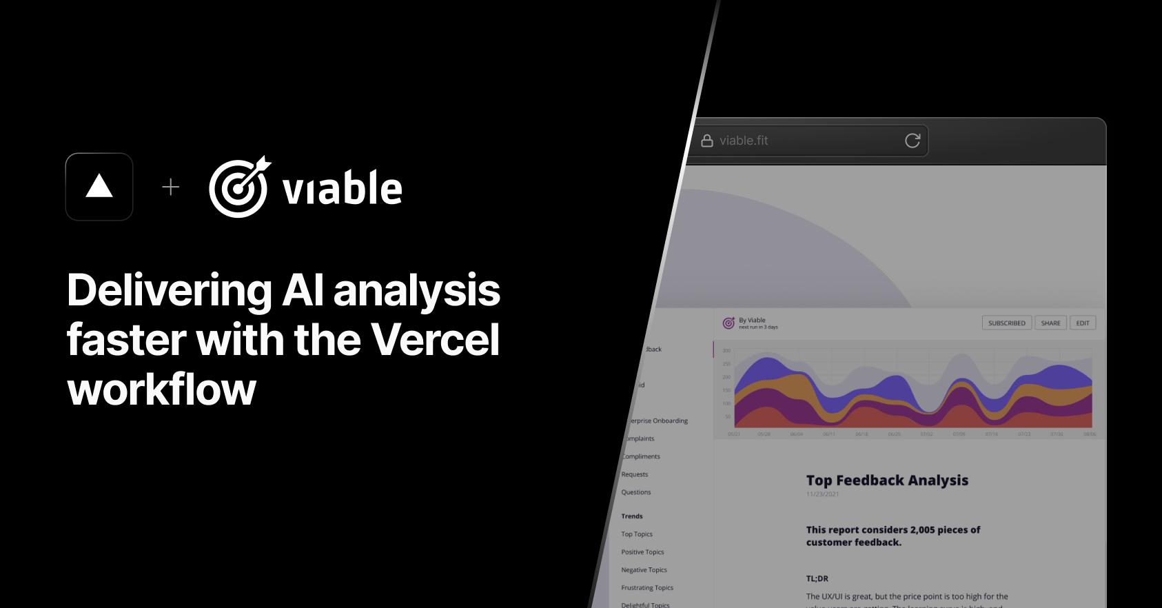 Delivering AI analysis faster with the Vercel workflow