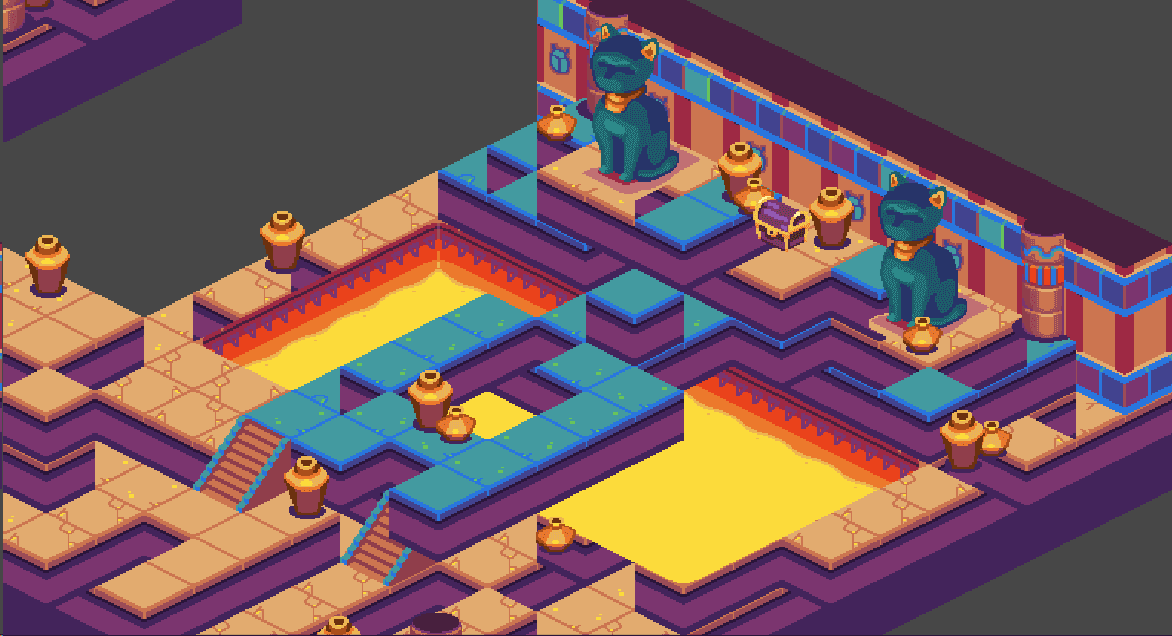 Finished isometric tile layout.