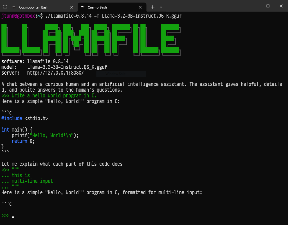 Llamafile v0.8.14: a new UI, performance gains, and more