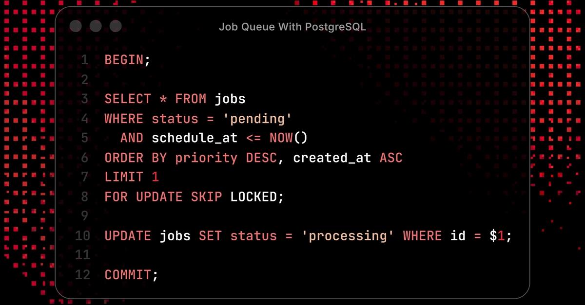 You Might Not Need Kafka: Building a Job Queue with PostgreSQL