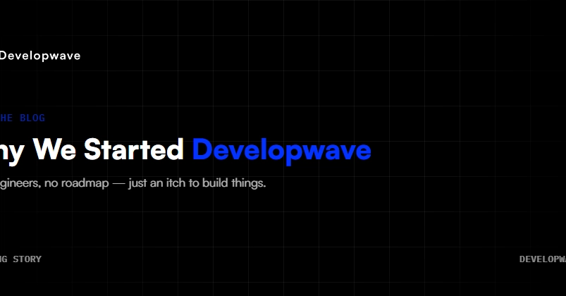 Why Andrés and I Started Developwave