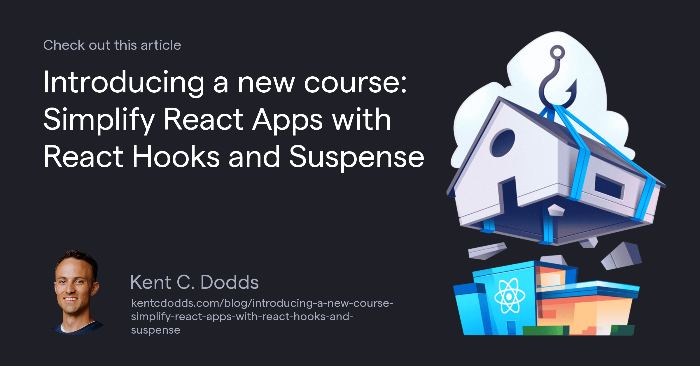 Introducing a new course: Simplify React Apps with React Hooks and Suspense
