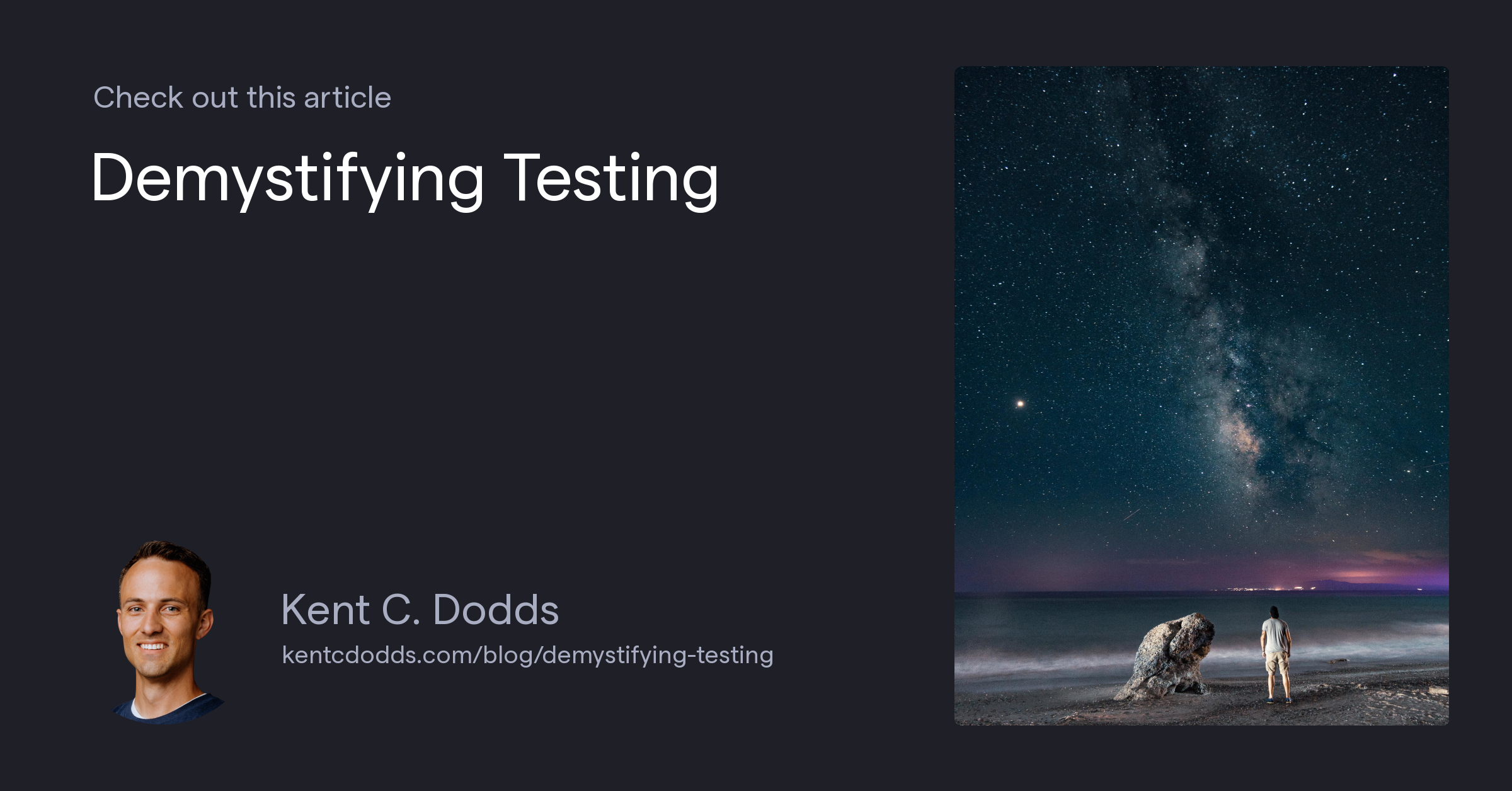 Demystifying Testing
