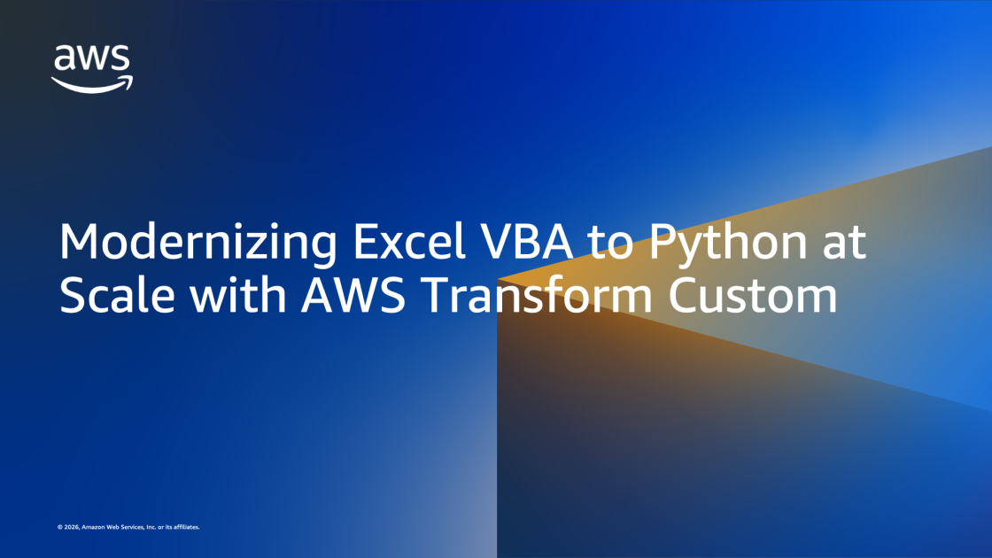 Modernizing Excel VBA to Python at Scale with AWS Transform custom